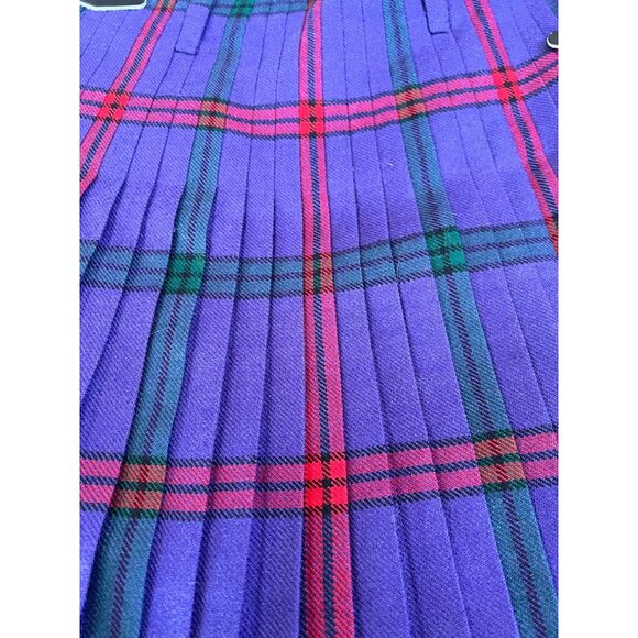 Vintage  Highland Crafts Royal Mile Scotland Purple Kilt & Day Jacket - Picture 7 of 16